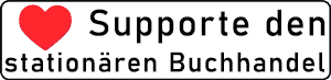 Ein Button mit einem roten Herz-Icon und dem Text "Supporte den stationären Buchhandel" zum Anklicken. Es öffnet sich dann Google Maps mit den nähesten Buchhandlungen.